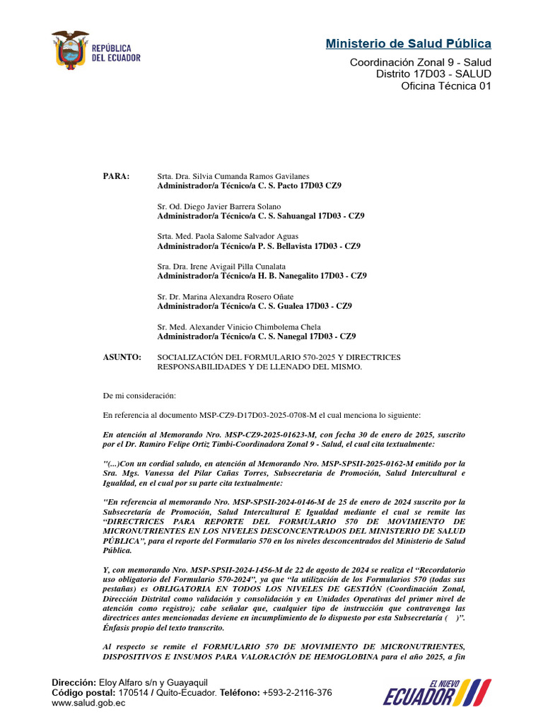 Socialización Formulario 570-2025 Salud | PDF