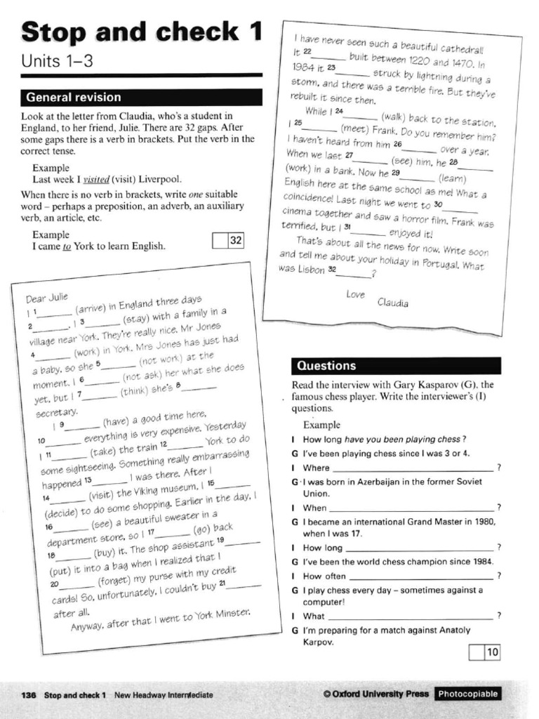 2ndedition Intermediate Stop&Check &WordList | PDF
