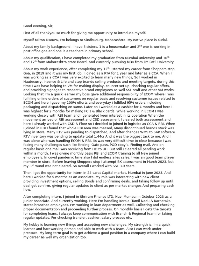 SSL Interview Preparation | PDF | Retail | Online Shopping