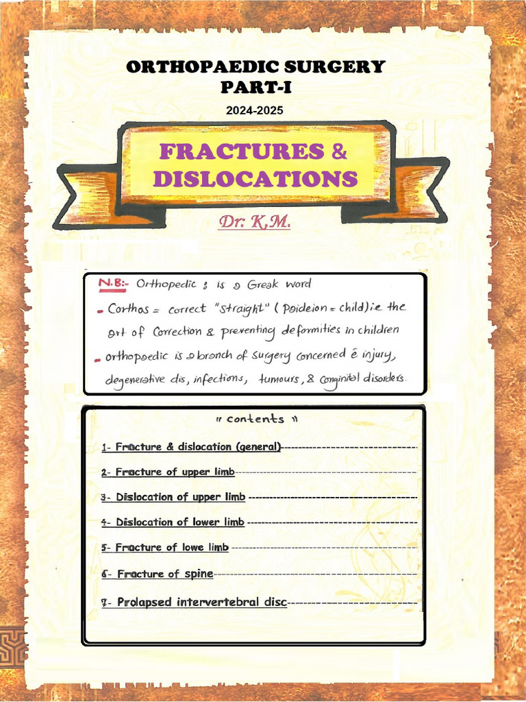 Ortho Fractures New (General) | PDF
