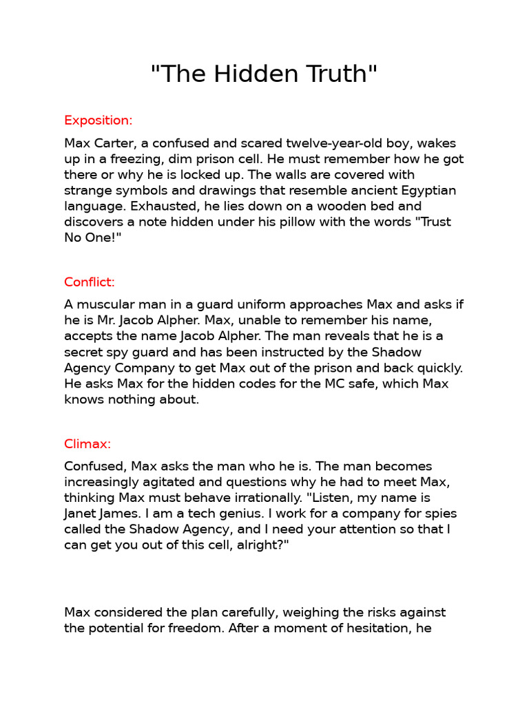 Max Carter: The Hidden Truth Unveiled | PDF