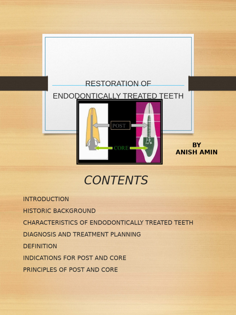 Vdocuments - MX Restoration of Endodontically Treated Teeth ...