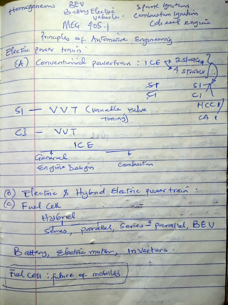 Engine Study and Calculation Guide | PDF