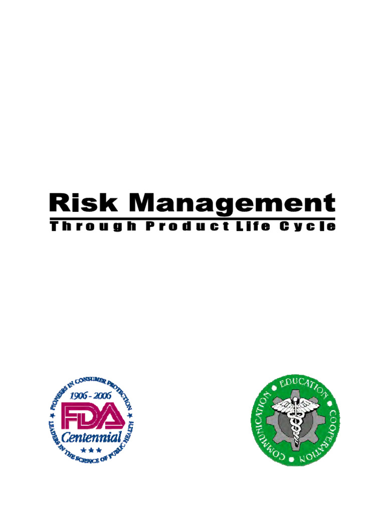 Risk Management Through Product Life Cycle - Fda | PDF | Risk | Risk ...