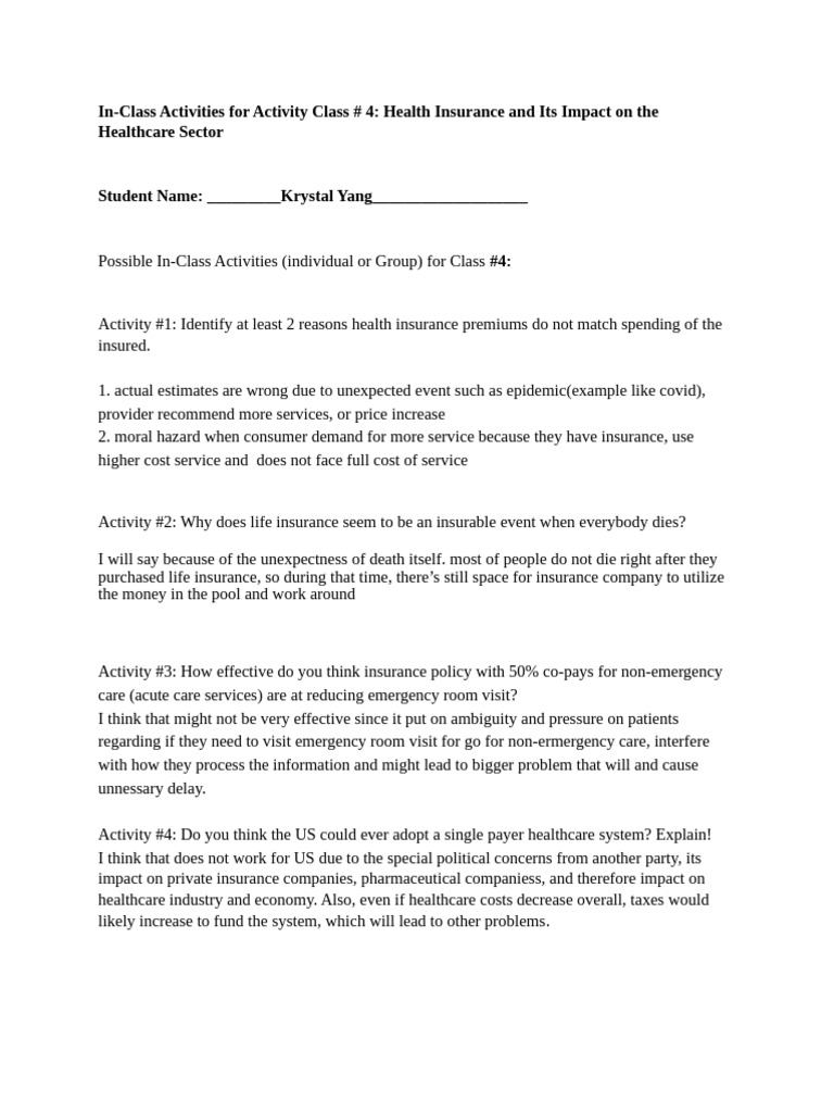 Health Insurance | PDF