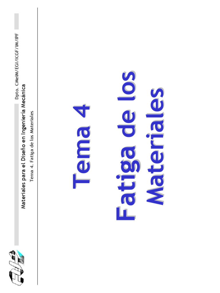 Fatiga en Diseño Mecánico | PDF | Fatiga (material) | Ingeniería de ...