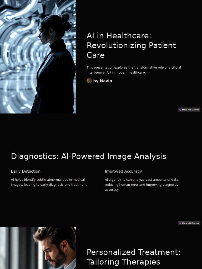 AI in Healthcare Revolutionizing Patient Care | PDF