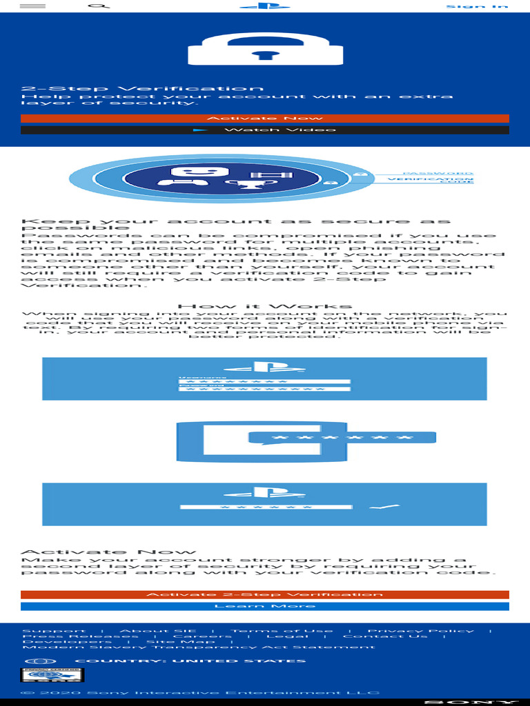 2-Step Verification - PlayStation | PDF