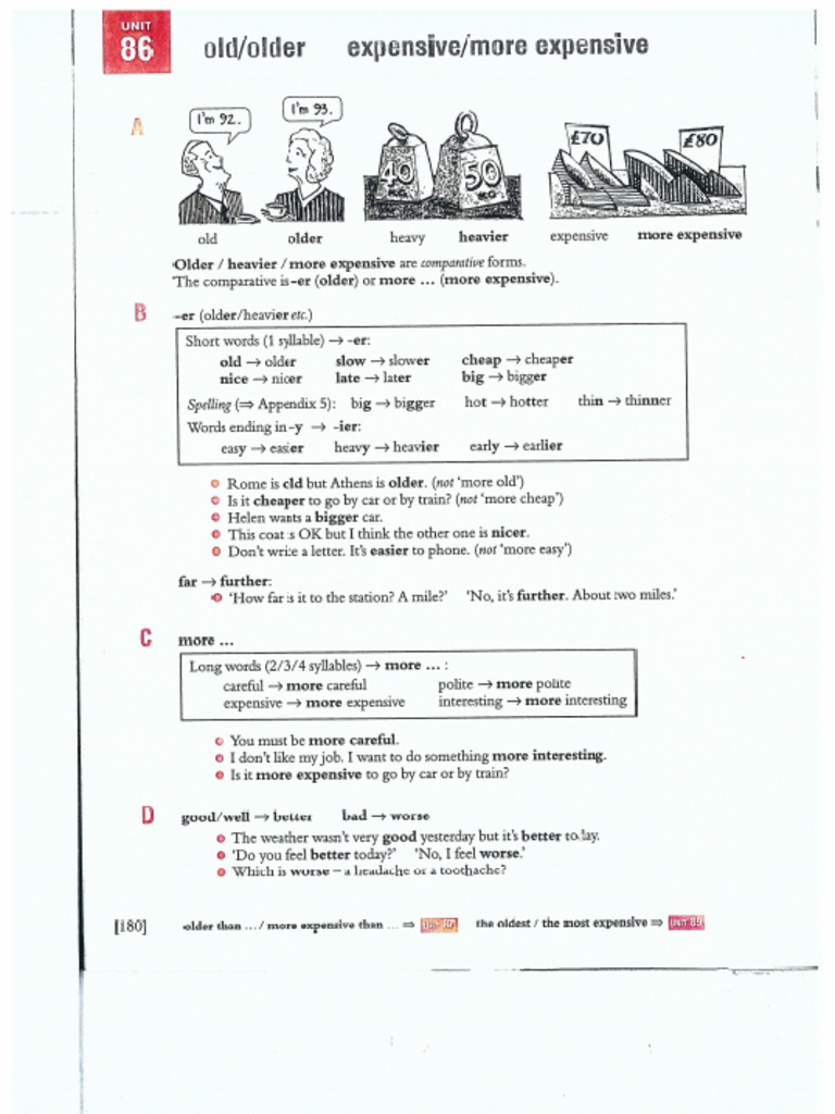 Comparative and Superlative Adjectives Guide | PDF | Morphology ...
