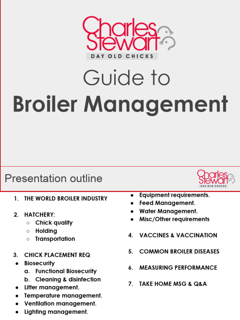Broiler Management Best Practices Guide | PDF | Broiler | Livestock