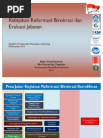 Evaluasi Jabatan Dalam Rangka Reformasi Birokrasi