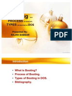 BOOTING PROCESS AND TYPES IN DOS