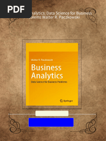 Download full Business Analytics: Data Science for Business Problems Walter R. Paczkowski ebook all chapters