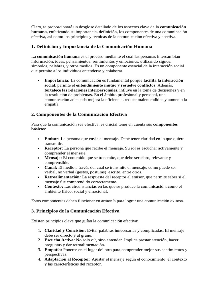 Claves de la Comunicación Efectiva | PDF | Comunicación | Psicología Social