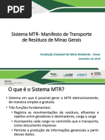 Manual do Sistema MTR-MG: Guia Completo | PDF | Desperdício | Senha