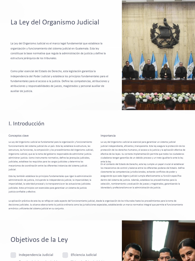 Ley del Organismo Judicial en Guatemala | PDF | Judicaturas | Apelación