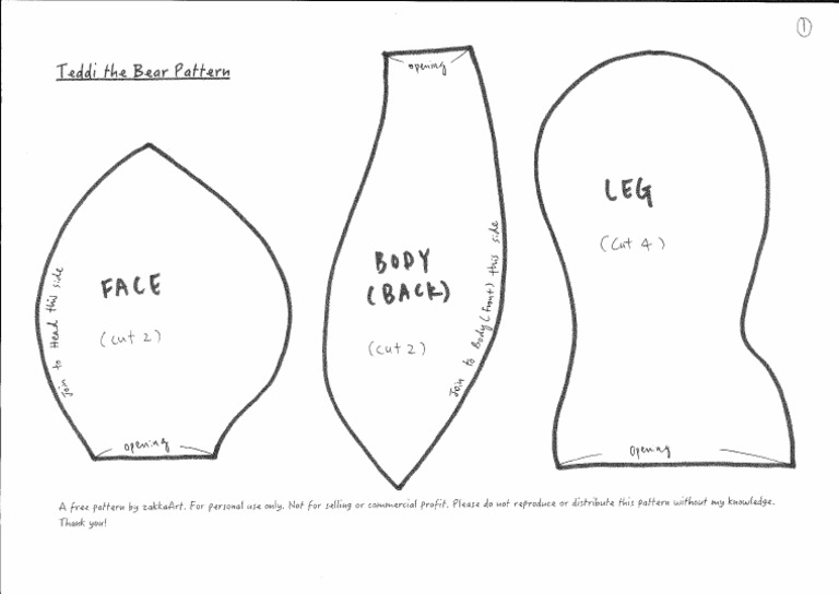 Teddy Pattern 2 | PDF