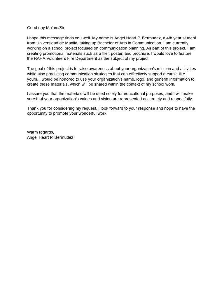 NGO Collaboration Request for Project | PDF