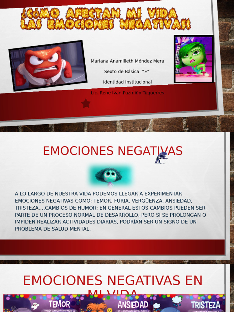 Manejo de Emociones Negativas | PDF