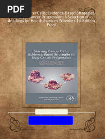 Complete Download Starving Cancer Cells: Evidence-Based Strategies to Slow Cancer Progression: A Selection of Readings for Health Services Providers 1st Edition Fried PDF All Chapters