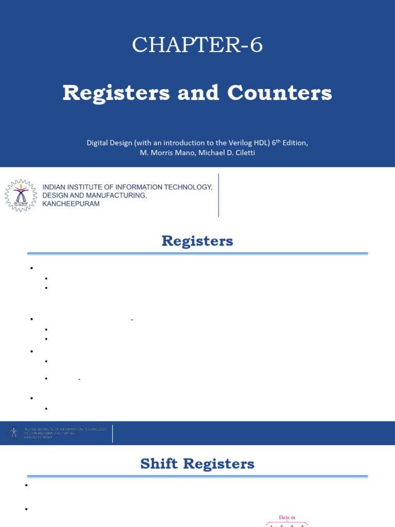 Registers and Counters in Digital Design | PDF | Computer Architecture ...