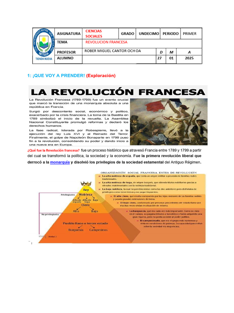 REVOLUCIÓN | PDF | revolución Francesa | Francia