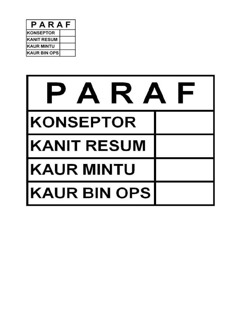 PARAF | PDF