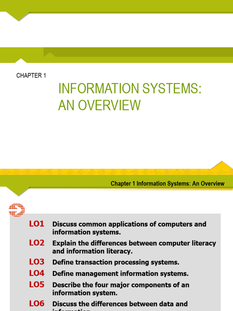 Overview of Information Systems | PDF | Databases | Management ...