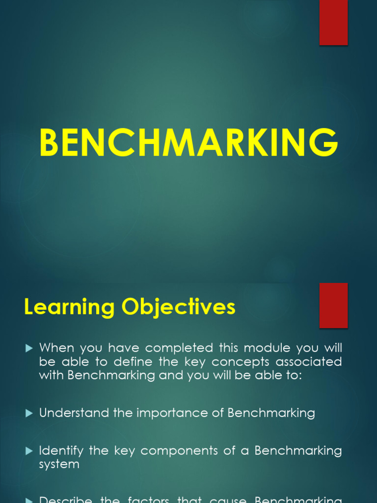 3 benchmarking training pdf pdf benchmarking evaluation