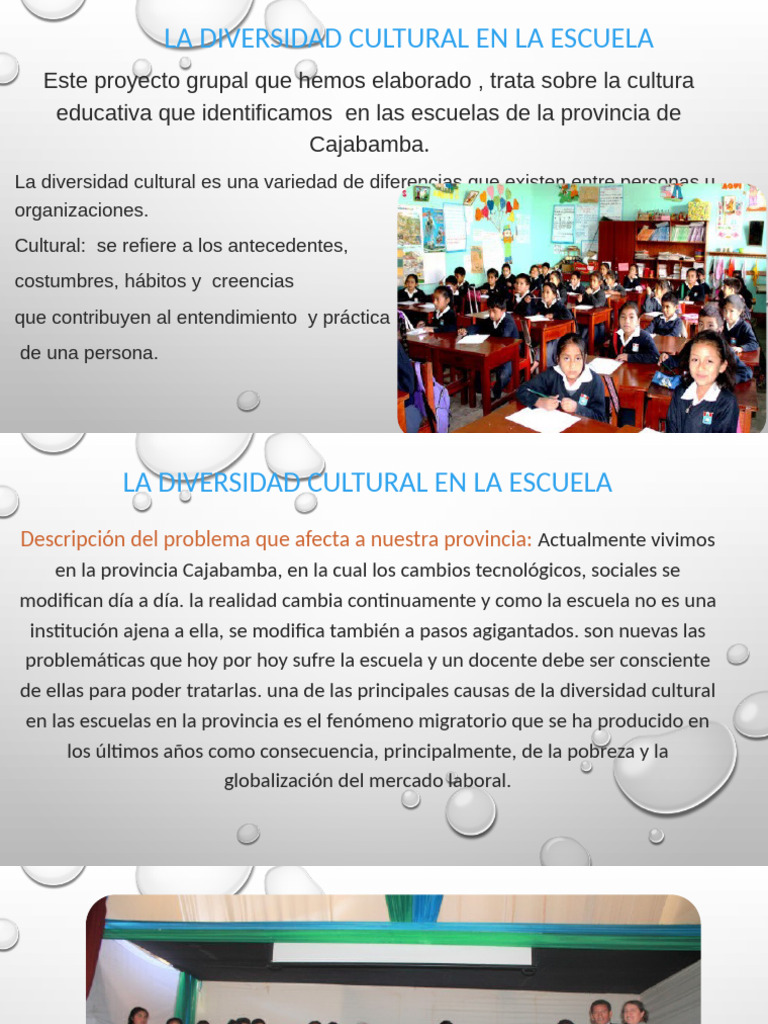 Exposición La Diversidad Cultural en La Escuela | PDF | Escuelas | Amor