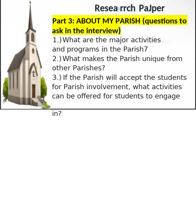Parish Activities and Student Involvement | PDF