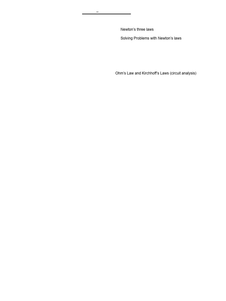 SPH 3U Physics Topic Summary | PDF | Force | Waves