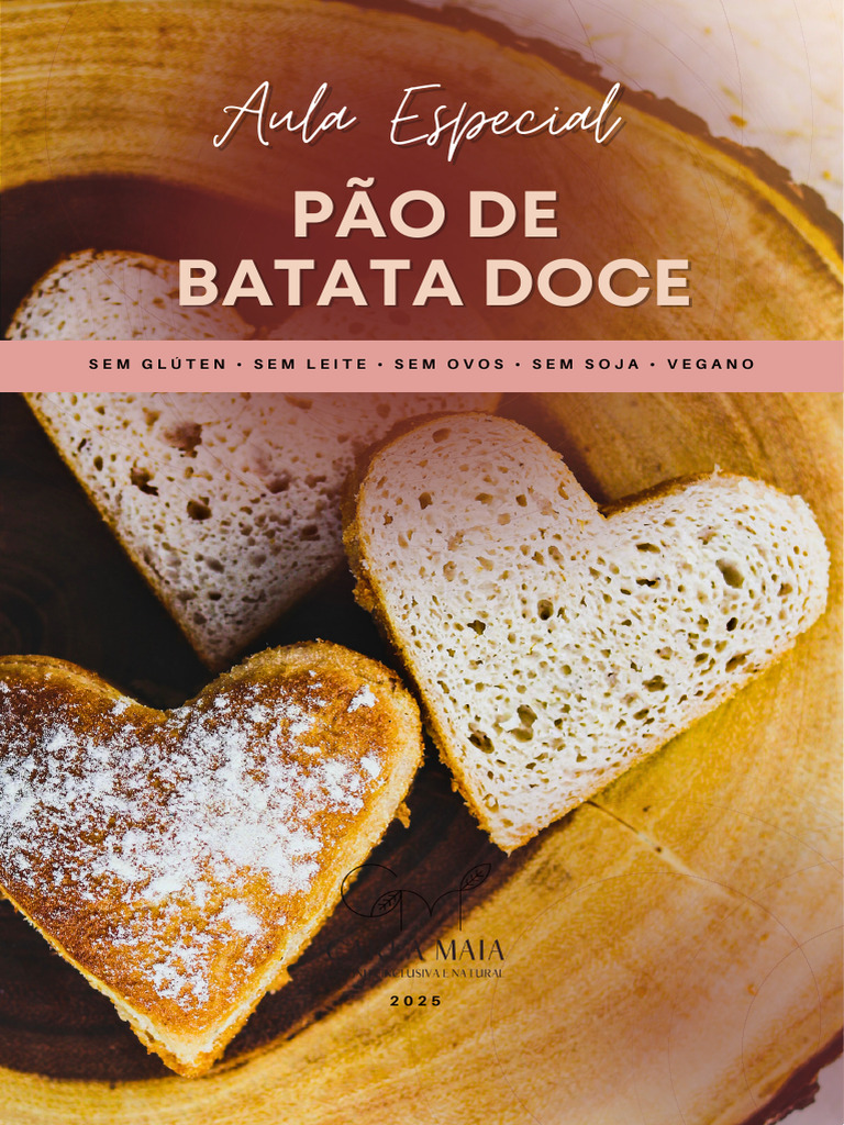 Receita de Pão de Batata Doce Vegano | PDF | Pães | Veganismo