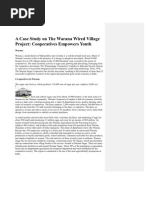 A Case Study On The Warana Wired Village Project