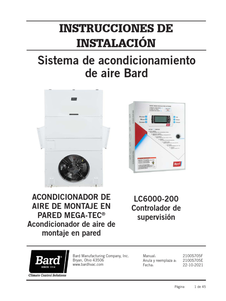 2100S705 (F) Instalación Mega Tec | PDF | Bienes manufacturados