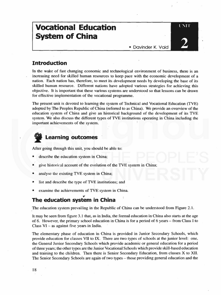 China's Technical and Vocational Education | PDF | Vocational Education ...