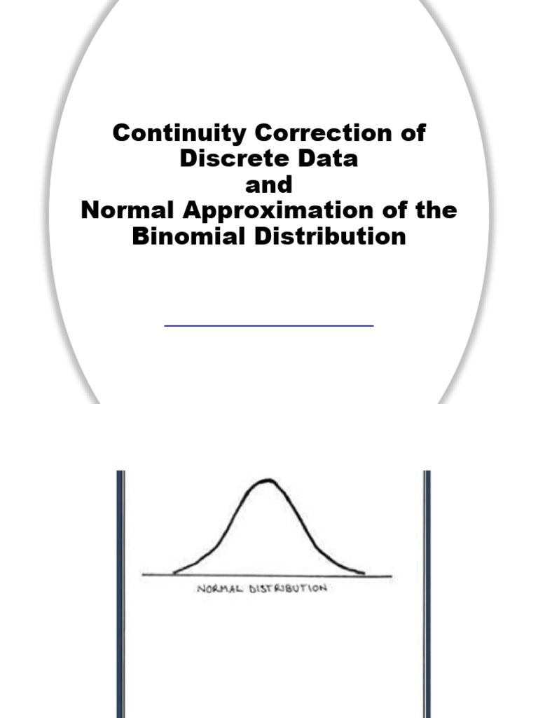 Continuity Correction in Binomial Approximation | PDF | Probability ...