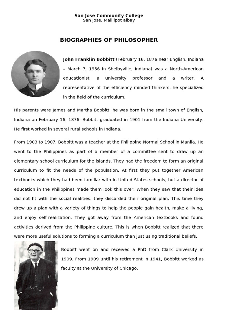Biographies of Influential Philosophers | PDF | Liberal Arts Education