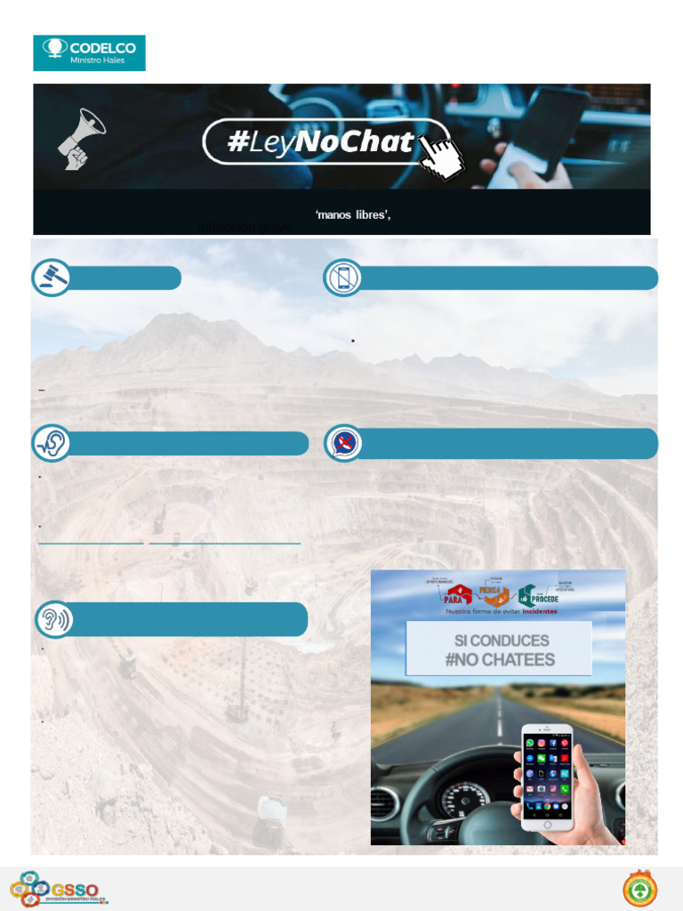 Ley No Chat: Uso de Celulares al Conducir | PDF | Chat en linea ...