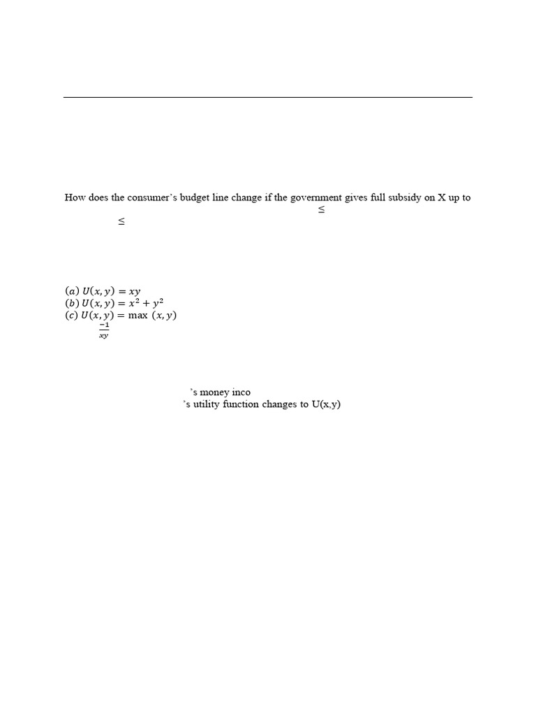 1st Assignment For IA Intermediate Microeconomics | PDF | Utility ...