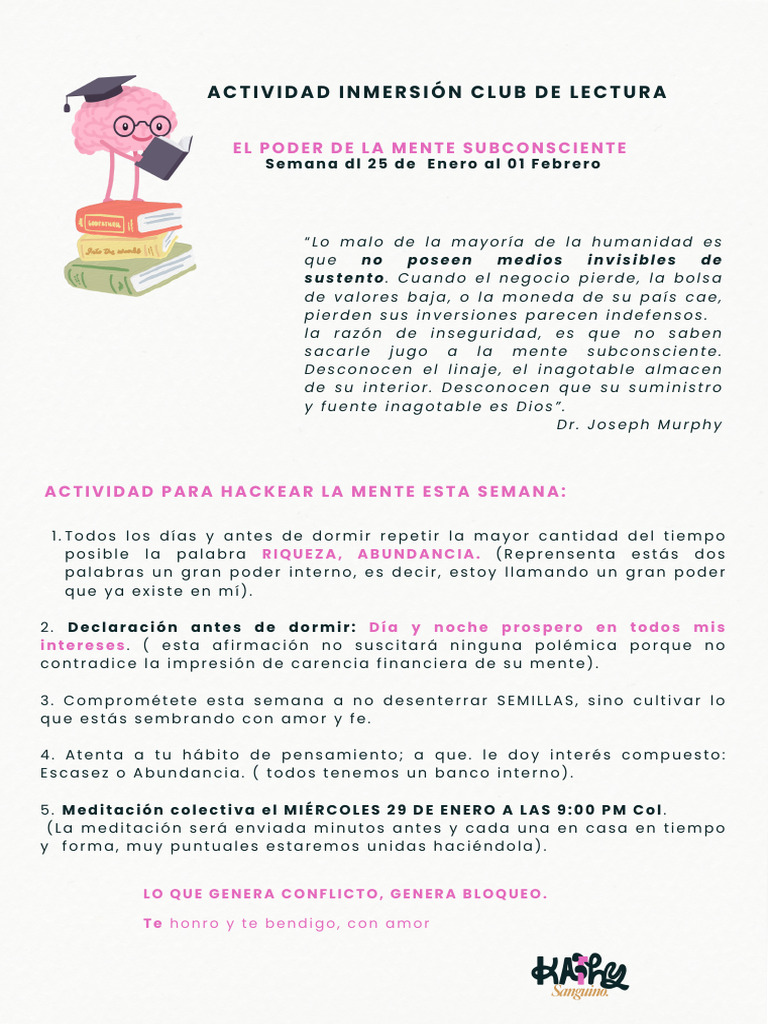 Optimiza tu Mente para la Abundancia | PDF