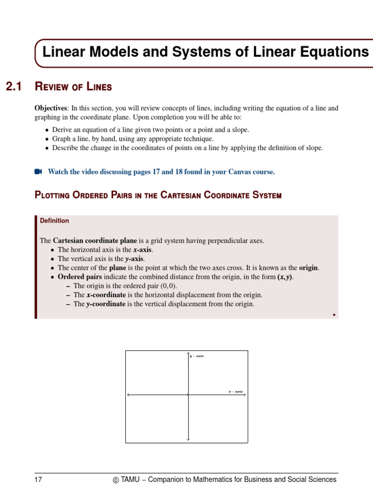 Understanding Linear Equations and Graphs | PDF | Cartesian Coordinate ...