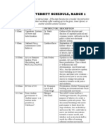 Open University Schedule, March 1