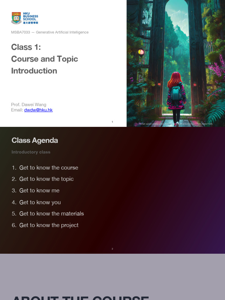 Generative AI Course Overview and Agenda | PDF | Artificial ...