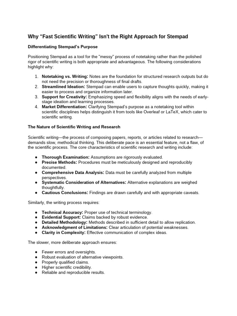 Rethinking The Idea of - Fast Scientific Writing | PDF | Scientific ...