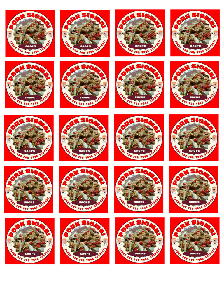 Siomai STicker | PDF