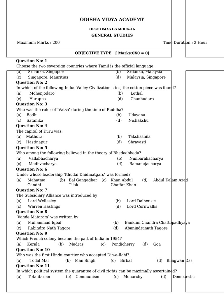 Mock 16 Pdf Taxes Reserve Bank Of India