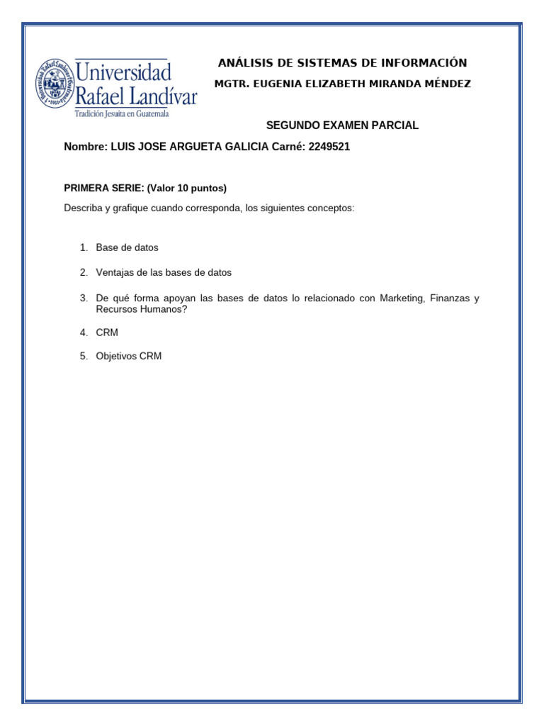 Segundo Examen Parcial 2024 Pdf Economias
