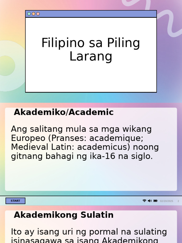 Filipino Sa Piling Larang Reviewer | PDF