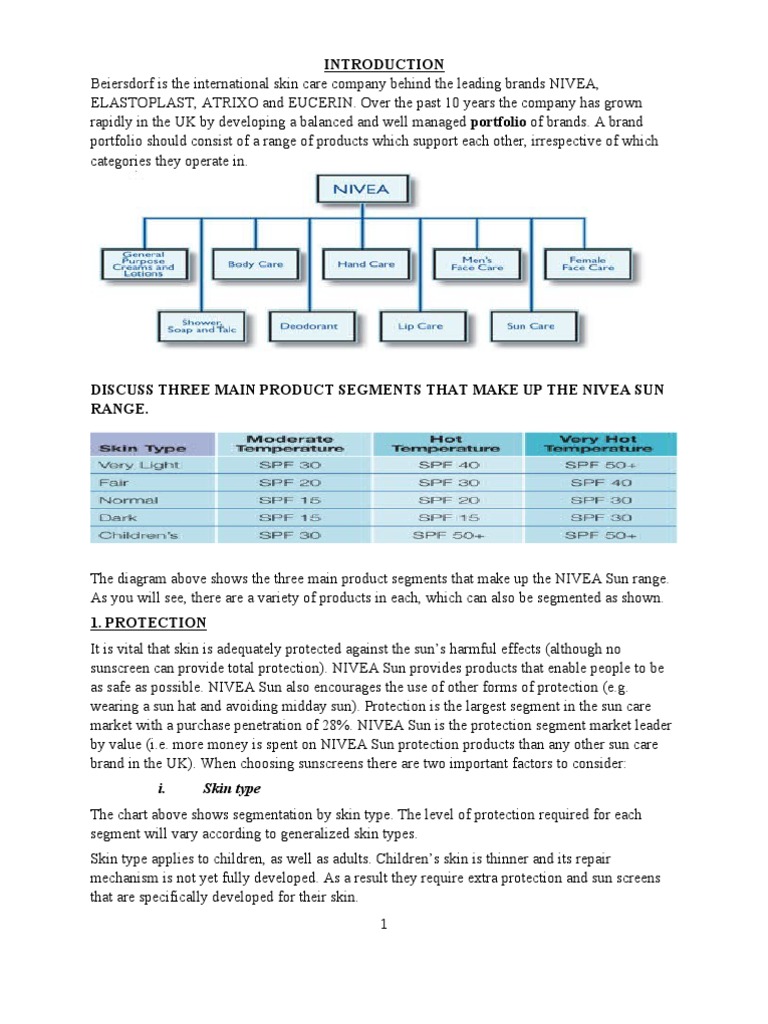 Marketing Download Free PDF Market Segmentation Sunscreen